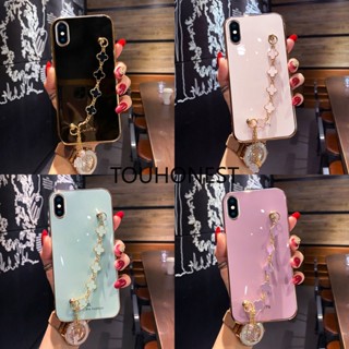 เคส For iPhone 11 Pro Max เคส iPhone 13 Mini เคส iPhone 6 Plus Case iPhone 6S Plus Case iPhone X Cover iPhone XS Max Soft Cute Clover Grass Pendant Phone Case โทรศัพท์มือถือ แบบนิ่ม ลายใบหญ้าสี่แฉก สําหรับ