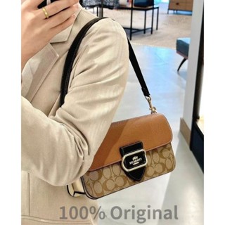 Coach กระเป๋าสะพายข้าง กระเป๋าผู้หญิง MORGAN Sling bag Classic Womens shoulder bag messenger bag