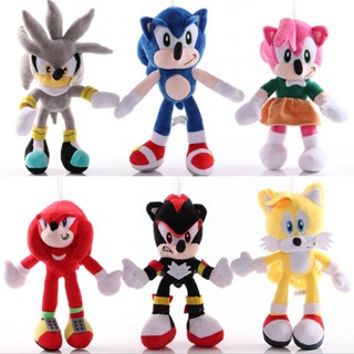 ตุ๊กตายัดนุ่น Sonic The Hedgehog Shadow Amy Rose Knuckle Tail ขนาด 28 ซม. ของเล่นสําหรับเด็ก