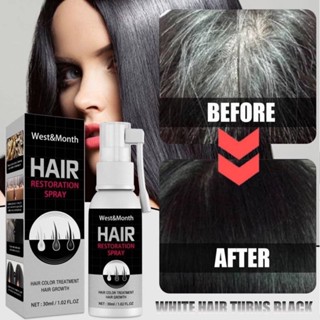 West Month hair restoration spray สเปรย์บำรุงเส้นผมปิดผมขาว