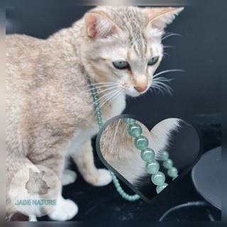 สร้อยคอหยกพม่าแท้ Jadeite Type A เม็ดโต 6.5 มิล (#A)