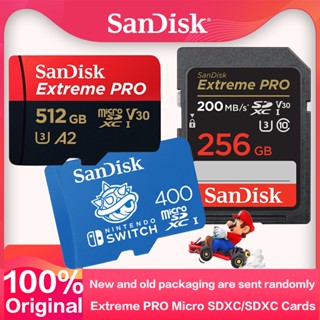 ใหม่ล่าสุด SanDisk การ์ดหน่วยความจําเกม SD Extreme PRO UHS-I Video C10 V30 micro SD สําหรับกล้อง Nintendo Switch 4K Gopro