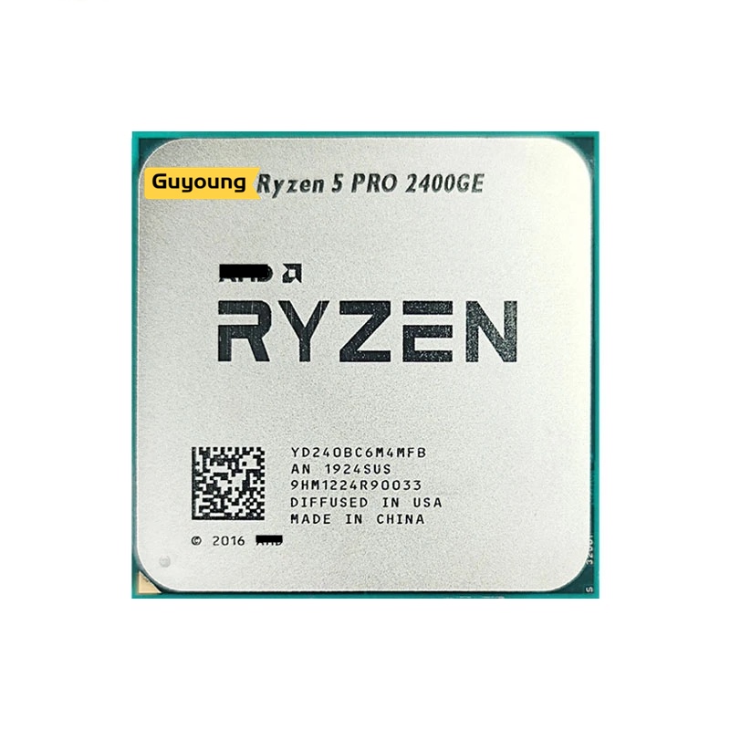 โปรเซสเซอร์ CPU Ryzen 5 PRO 2400GE R5 PRO 2400GE 3.2 GHz Quad-Core แปดเธรด 35W YD240BC6M4MFB ซ็อกเก็
