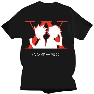 New Ins HUNTER x HUNTER Cosplay T-shirt Short Sleeve Anime Tops High Quality Killua GON Tee_02