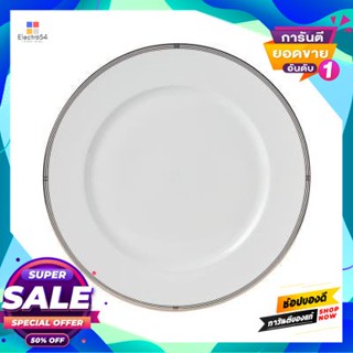 Porcelain จานกลมพอร์ซเลน Qualitier รุ่น La Sagesse314006-K015 ขนาด 10 นิ้ว สีขาว-ขอบทองround Porcelain Plate Qualitier L