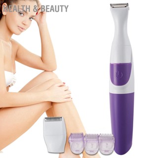 Health &amp; beauty 2 In 1 Women Hair Trimmer Clipper ผมทริมเมอร์ล้างทำความสะอาดได้สำหรับสายบิกินี่สีม่วง