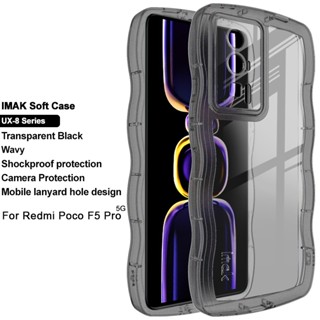 ของแท้ Imak เคสซิลิโคน TPU นิ่ม แบบใส ขอบหยัก กันกระแทก สําหรับ POCO F5 Pro 5G