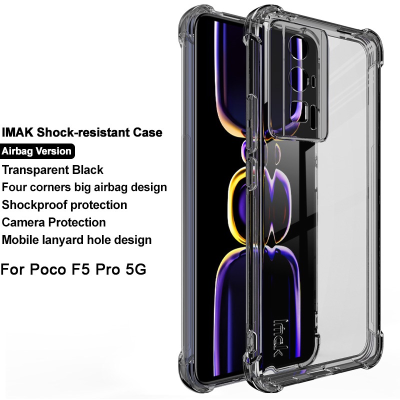 Cases, Covers, & Skins 160 บาท ของแท้ Imak POCO F5 Pro 5G กันกระแทก ใส นิ่ม TPU เคส ใส ซิลิโคน เคสด้านหลัง Mobile & Gadgets