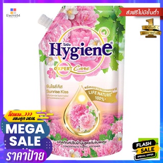 Hygiene(ไฮยีน) ไฮยีน เอ็กซ์เพิร์ท แคร์ ไลฟ์ เนเจอร์ ปรับผ้านุ่ม สูตรเข้มข้นพิเศษ กลิ่นซันไรส์ คิส 490 มล. Hygie