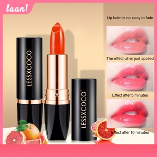 ลิปบาล์มแคโรทีน Lessxcoco ลิปสติกลิปบาล์ม ลิปเปลี่ยนสีตามอุณหภูมิ กันน้ำไม่ติดแก้วปลอดภัยไร้สารเคมีCod