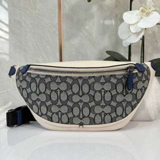 COACH C3795 LEAGUE BELT BAG IN SIGNATURE JACQUARD