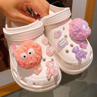 สายโซ่คล้องรองเท้า Crocs Star Candy Jibbits Charm Bear Flower Jibits สไตล์เกาหลี สําหรับผู้หญิง