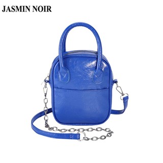 Jasmin NOIR กระเป๋าถือ กระเป๋าสะพายไหล่ สะพายข้าง ทรงบักเก็ต หนัง PU สายโซ่ สําหรับผู้หญิง