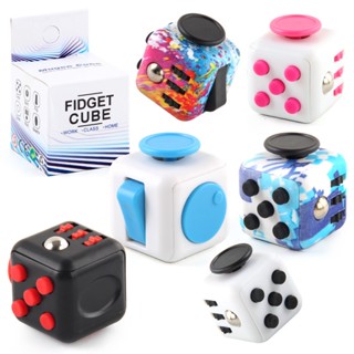 ของเล่น Fidget Toy Cube Edc 6 ด้านสําหรับเล่นคลายเครียดฝึกสมาธิ