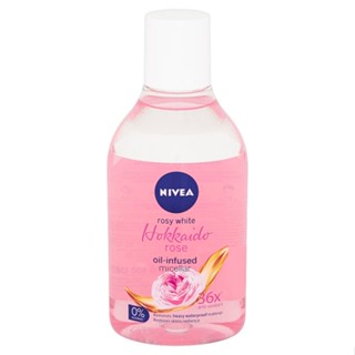 HOKKAIDO นีเวียไวท์ WHITE ฮอกไกโดโรสออยอินไมเซล่า400มลผลิตภัณฑ์ดูแลผิวหน้าNIVEA OIL MICELLAR 400ML