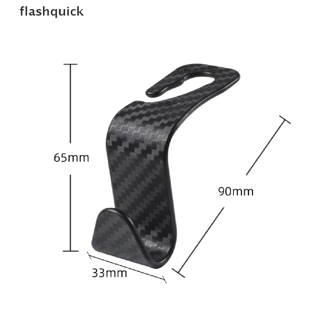 Flashquick 1 ชิ้น สากล ตะขอหลังเบาะรถ อุปกรณ์เสริมในรถยนต์ ที่แขวนภายใน ที่เก็บของ ดี