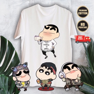 MUST BUY !!! CRAYON SHIN CHAN CASUAL FASHION DOPE GRAPHIC ROUND NECK WHITE T-SHIRT 10 - 13_12