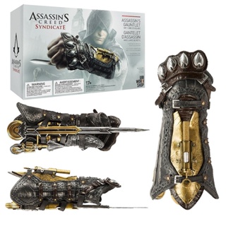 ((พร้อมส่ง) Assassins Creed 6 Syndicate COSPLAY ปลอกสวมหุ้มข้อมือ ลายนกฮูก 1: 1 GV9T