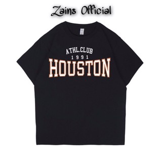 HITAM PRIA Houston T-SHIRT T-SHIRT - 1991st Athletic Club SHIRT/BLACK/Adult/Men/ROCK/Women// Cool// OUTFIT OF THE D_03