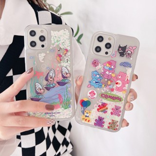 เคสโทรศัพท์มือถือแบบนิ่ม มีทรายไหล แต่งกลิตเตอร์ ลายหมีน่ารัก สําหรับ Xiaomi Redmi Note 11s 11 10s 10 Pro Note 9 9s Redmi 10 10C 9 9A Mi Poco X3 11T 10T Pro