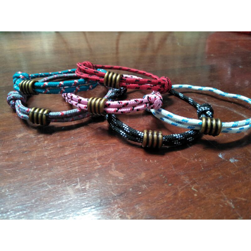 ผู้ชาย BRACELET ผู้หญิง BRACELET UNISEX BRACELET PRUSIK PARACORD KEWKW COLLORFULL BRACELETS