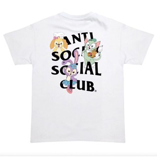 ☇☃✎BWCB -เสื้อยืดแขนสั้น Anti Social Social Club ดัฟฟี่（SMLXL2XL3XL）unisex #polo