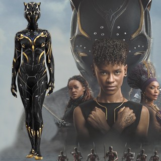 ชุดบอดี้สูทคอสเพลย์ black panther wakanda forever marvel superhero black panther shuri สําหรับผู้หญิง