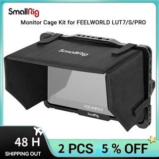 Smallrig ชุดกรงมอนิเตอร์ สําหรับ FEELWORLD LUT7 LUT7S LUT7 PRO และ LUT7S PRO พร้อมกรงกล้องมอนิเตอร์ และ Sunhood 3837