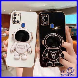 เคส Samsung A21S A20 A20S A30 A30S A50 A50S A70 A31 A51 4G A71 4G Astronaut With Bracket Soft Case 2C-YHY