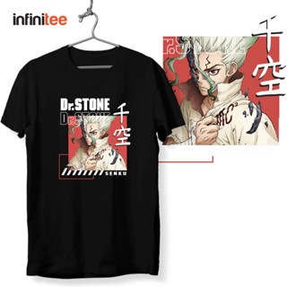 Infinitee Dr. Stone Ishigami Senku Anime Tshirt For Men Women in Black Shirt Tops Top T Shirt Tees_07