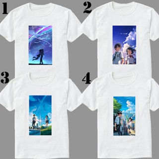 T609 Your Name Kimi no Nawa Anime/Manga GRAPHIC TEES WHITE BLACK FREE OVER SIZE TSHIRT UNISEX_12