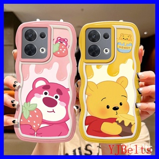 เคส OPPO Reno8 เคส Oppo Reno 8 5G เคสโทรศัพท์มือถือ ซิลิโคนนิ่ม tpu ลายคลื่นใหญ่ สําหรับ