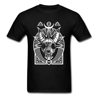 Sanc6 [พร้อมส่ง] เสื้อยืด ผ้าฝ้าย 100% พิมพ์ลาย Ratgod Baphomet Satan Goats Mexico Dia De Muertos พลัสไซซ์ พลัสไซซ์_01