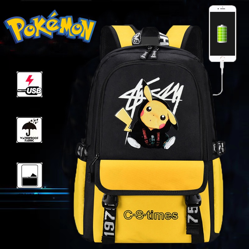 2025 Pokemon กระเป๋านักเรียนสำหรับเด็ก