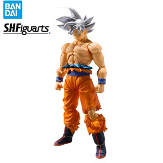 Bandai Dragon Ball Z Shf Ultra Instinct Son Goku ของแท้ โมเดลฟิกเกอร์ Pvc ของเล่น ของสะสม สําหรับเด็กผู้ชาย