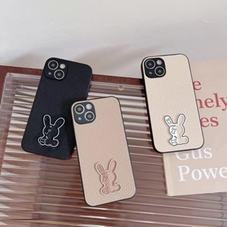 เคสโทรศัพท์มือถือหนัง ลายกระต่าย สําหรับ iPhone 14 promax iPhone 11 iPhone 12 promax iPhone 13 promax