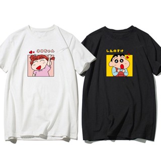 Mashoo Crayon Shinchan Couple Cartoon Uniisex T-Shirt Simple Print 4202 Tops E1ix_12