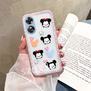 เคสโทรศัพท์มือถือ ซิลิโคนนิ่ม TPU ใส ลายการ์ตูน MK MN น่ารัก สําหรับ OPPOA38 OPPO A58 4G OPPOA58