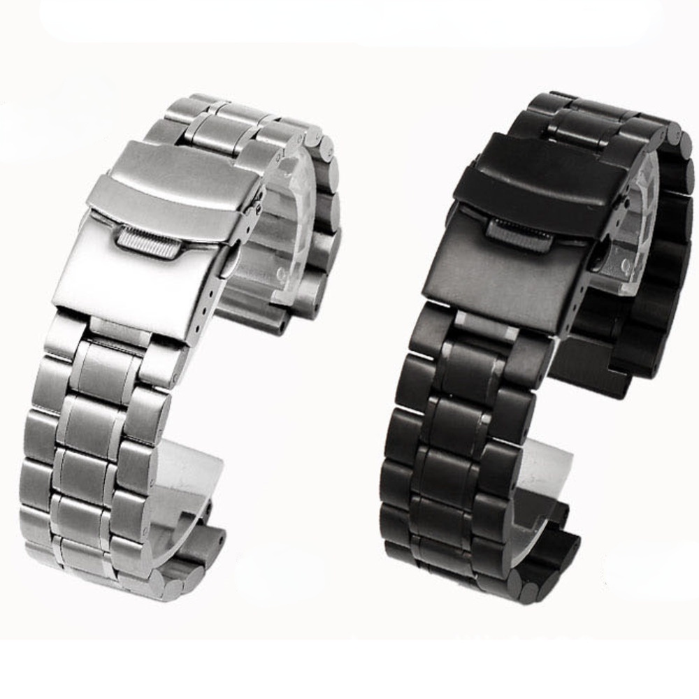 Yifilm สายนาฬิกาข้อมือสเตนเลส สีเงิน สําหรับ Casio MWA-100HD-1A MWD-100H MWA-100HD 20 มม. 24 มม.