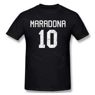 Lyzh เสื้อยืดคอกลม แขนสั้น ผ้าฝ้าย ลาย Diego Maradona 10 ขนาดใหญ่ สไตล์เรโทร แฟชั่นสําหรับผู้ชาย และผู้หญิง