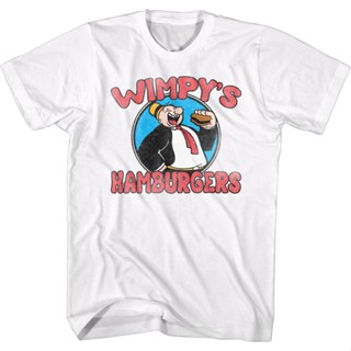 Wimpys Hamburgers Popeye T-Shirt เสื้อเชิ้ตชาย เสื้อยืดชาย_02