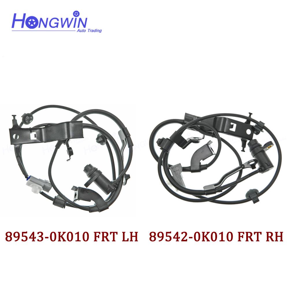89543-0K010 89542-0K010 ด้านหน้าซ้ายขวาล้อความเร็ว ABS Sensor สําหรับ Toyota Innova Hilux Vigo kun40