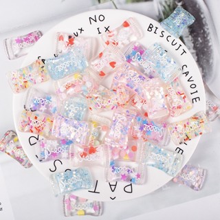 5 ชิ้น กลิตเตอร์ หวาน ขนม DIY ครีมจําลอง เคสโทรศัพท์ วัสดุตกแต่งด้วยคริสตัล เลื่อม เครื่องประดับ