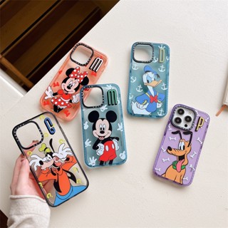 Casetify เคสโทรศัพท์มือถือ พลาสติก TPU กันกระแทก ลายมิกกี้ มินนี่ และมิตรภาพ มีลายด้านข้าง สําหรับ iPhone 14 Pro MAX 14 Plus 13 Pro MAX 12 Pro MAX 11