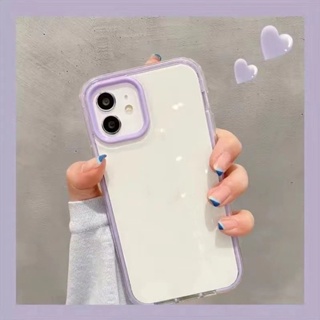 3 in 1 เคสโทรศัพท์มือถือ แบบใส สีมาการอง น่ารัก สําหรับ for iPhone 14 11 12 13 Pro Max 6 6s 7 8 Plus X XR XS Max SE