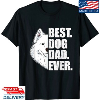 Men Best Dog Dad Ever Samoyed Dad Fathers Day Gift T-Shirt, Nice Shirt for Dad_04