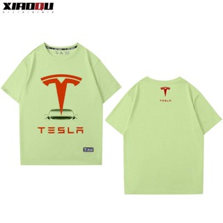 Tesla car club custom short-sleeved MODEL S MODEL3 MODEL X MODEL Y outdoor driving cotton T-shirt