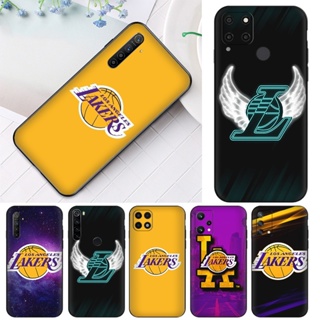 เคสโทรศัพท์มือถือ ซิลิโคนนุ่ม TPU ลายโลโก้ Lakers สําหรับ Realme 2 3 Pro 5i 5S 5 Pro 6i 6 Pro 7i 7 Pro