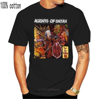 [S-5XL] เสื้อยืดแขนสั้น พิมพ์ลาย Agents of Satan V1 The Old Testat สีดํา สําหรับผู้ชาย 126963_01