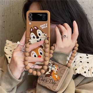 เคสโทรศัพท์มือถือ PC แข็ง แบบใส กันกระแทก ลายการ์ตูนน่ารัก สไตล์เกาหลี สําหรับ Samsung Galaxy Z Flip 4 3 5G